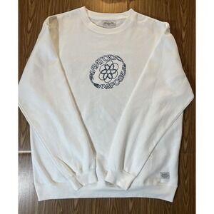 Paratodo Symposium White Crewneck Sweatshirt Graphic Print Open Format XL